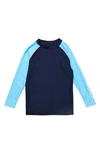 Snapper Rock Little Boy's & Boy's Colorblock Long-sleeve Rash Top In Blue