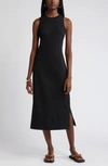 Nordstrom Moonlight Rib Tank Nightgown In Black