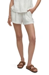 Mango Elastic Waist Cotton Shorts White In White