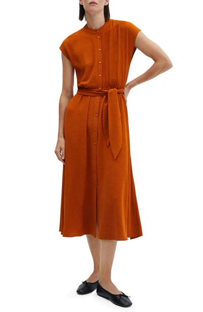 open lace back dress Mango Orange Dress – True Boutique main image 0