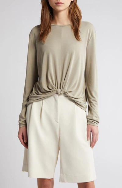 Rag & Bone Women's Jenna Knotted Long-sleeve Top In Sage