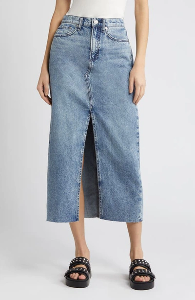 RAG & BONE CLARA DENIM MIDI SKIRT