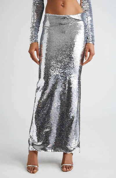 LAQUAN SMITH LAQUAN SMITH SEQUIN MAXI SKIRT