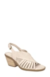 Bella Vita Women's Gena Block Heel Sandals In Bone