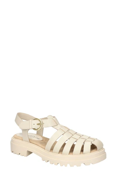 Bella Vita Women's Sinclaire Lug Sole Fisherman Sandals In Ivory Leather