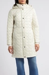 VIA SPIGA BOX QUILT HOODED COAT