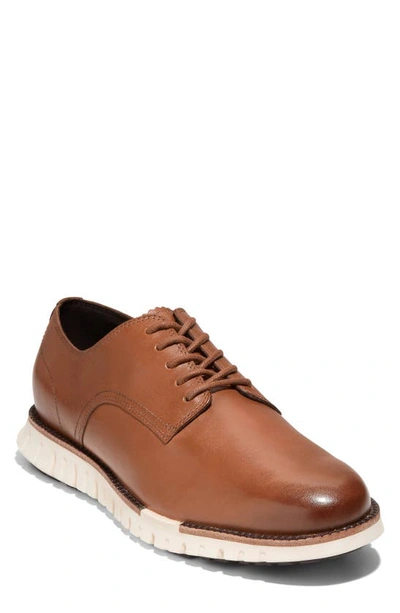Cole Haan Men's Zergrand Remastered Lace Up Plain Toe Oxford Dress Shoes - Regular In Ch British Tan,ivory