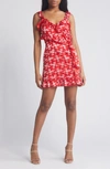 FRENCH CONNECTION ELIANNA FLORAL RUFFLE DRESS