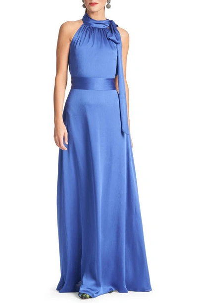 SACHIN & BABI SACHIN & BABI KAYLA CRINKLE GEORGETTE GOWN