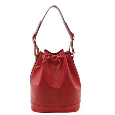 Pre-owned Louis Vuitton Noe Leather Shoulder Bag () In Red