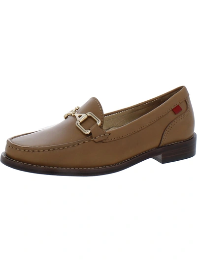 Marc Joseph Park Ave Womens Leather Slip On Loafers In Brown