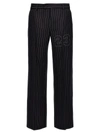 OFF-WHITE 23 PINSTRIPES PANTS BLUE