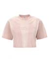 Off-white Rubberised-logo Cropped T-shirt