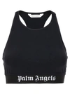 PALM ANGELS LOGO SPORTY TOP TOPS BLACK