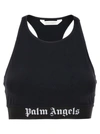Palm Angels Logo Sport Top Black White