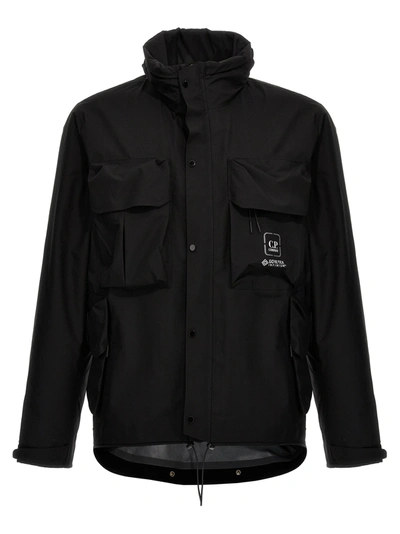 C.p. Company C.p.company Coats Black In Negro
