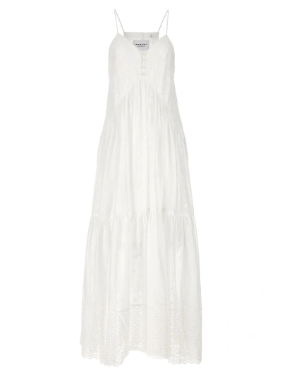 Marant Etoile Sabba Long Dress In Wh White