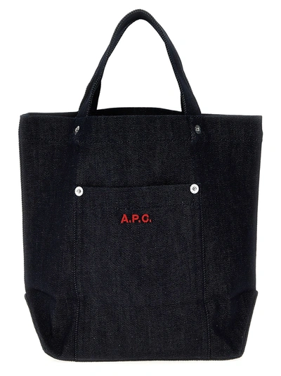 Apc Valentines Day Capsule Thais Mini Shopping Bag In Blue