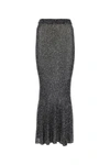 Balenciaga Ladies Sequin Mermaid Maxi Skirt In Blacksilver