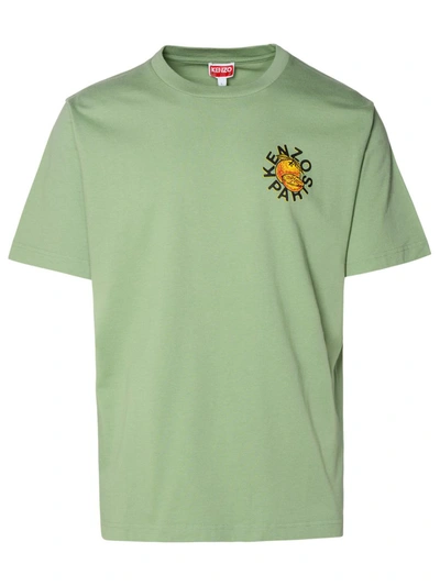 Kenzo Mini Logo T-shirt In Green