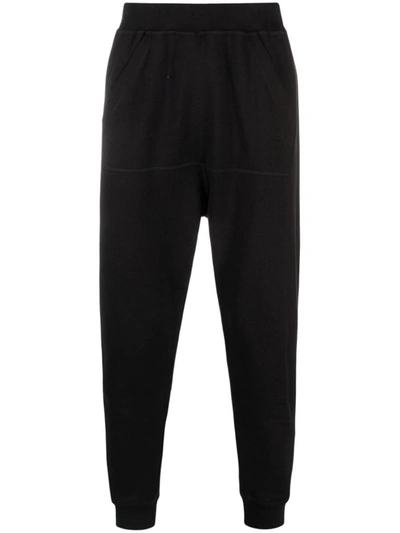 Dsquared2 Logo Printed Elastic Waist Sweatpants In Black