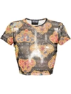 VERSACE JEANS COUTURE VERSACE JEANS COUTURE HEART COUTURE PRINT T-SHIRT