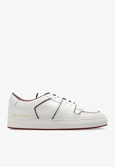 Common Projects Decades Lace-up Sneakers In White