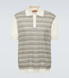 Missoni Zigzag Knitted Polo Shirt In White