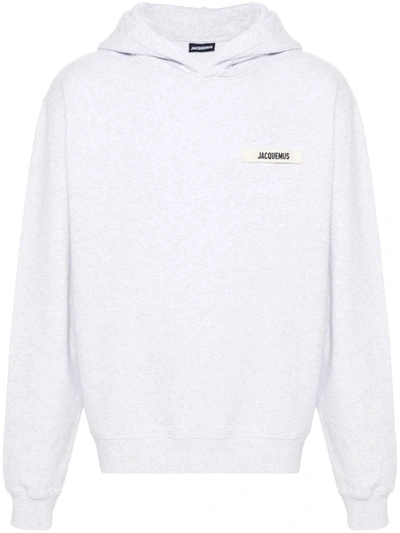 Jacquemus Man Sweatshirt Light Grey Size Xxl Cotton In Gray