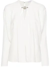 RABANNE RABANNE BLOUSE WITH CHAIN DETAIL