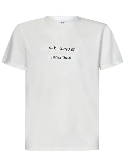 C.p. Company T-shirt In Bianco