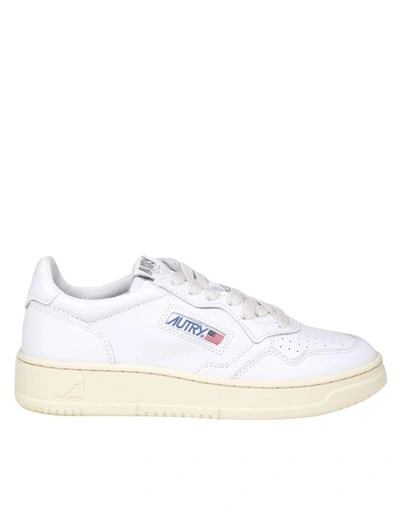 Autry Leather Sneakers In Leat/leat Wht/wht