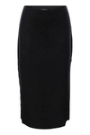 FABIANA FILIPPI FABIANA FILIPPI COTTON AND LINEN PENCIL SKIRT WITH MICRO SEQUINS