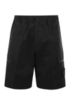 STONE ISLAND STONE ISLAND COTTON CARGO BERMUDA SHORTS WITH BADGE