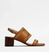 Tod's Heeled Sandals  Woman Color Ocher