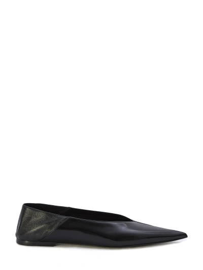 Saint Laurent Nour Slippers In Black