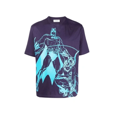 Lanvin Batman Graphic Printed T-shirt In Purple