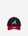 NEW ERA ATLANTA BRAVES MLB CORE CLASSIC 9TWENTY ADJUSTABLE CAP NAVY / RED