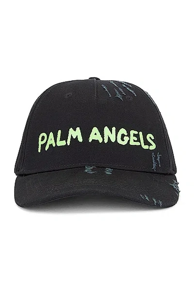 Palm Angels Hats In Black & Green Fluo