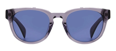 Rag & Bone Rnb6001/s Kb7 Ku Round Sunglasses In Blue