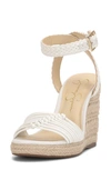 JESSICA SIMPSON JESSICA SIMPSON TALISE ANKLE STRAP ESPADRILLE PLATFORM WEDGE SANDAL