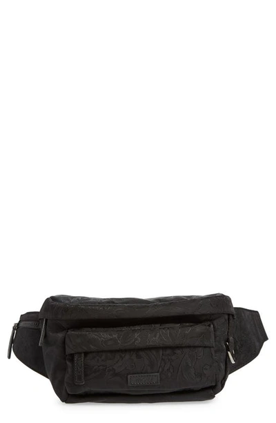 VERSACE SMALL BAROCCO JACQUARD NYLON BELT BAG