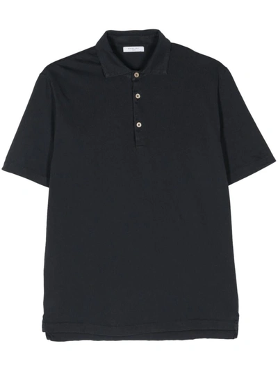 Boglioli Button-placket Detail Polo Shirt In Azul