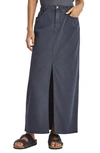Splendid Rhiannon Denim Maxi Skirt In Lead
