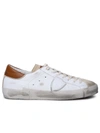 PHILIPPE MODEL 'PRSX' WHITE LEATHER SNEAKERS