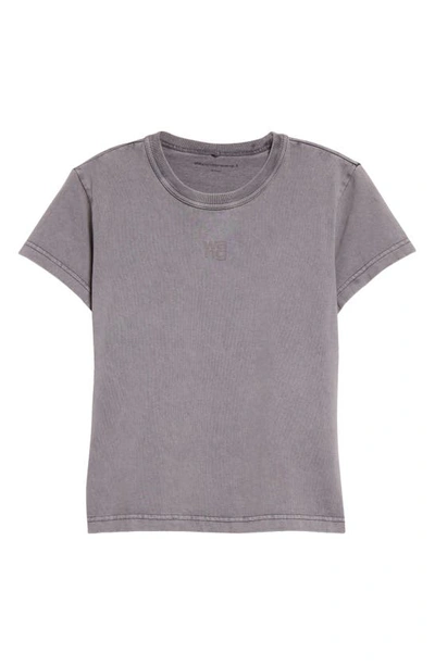 Alexander Wang T Alexanderwang.t Essential Cotton Logo Tee In Acid Fog