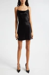 Alice And Olivia Alice + Olivia Harmony Mini Slipdress In Black
