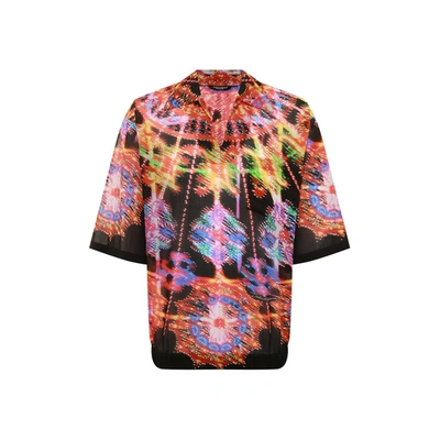 Dolce & Gabbana Printed Shirt In Black