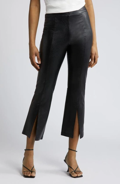 Commando Split Front Pant In Black