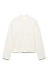 Mango Perkins Funnel Neck Sweater In Ecru